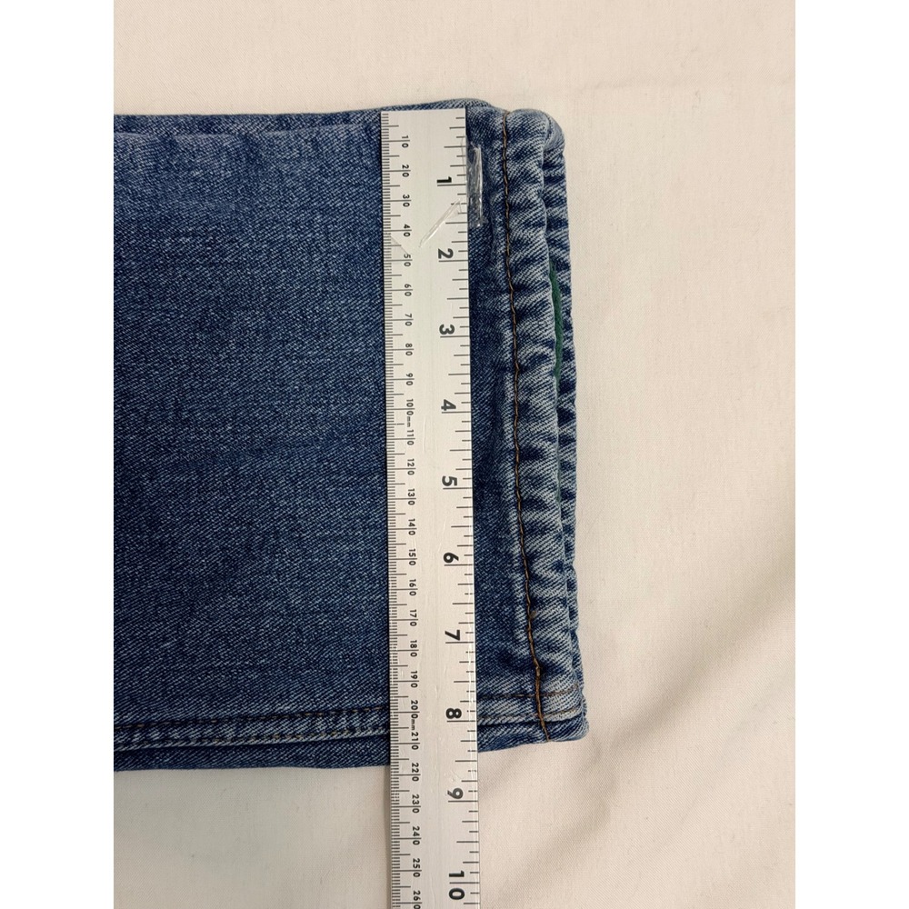 RedHead Mens Fleece Lined Jeans 40x30 Blue Denim Insulated Straight Leg Pants - Picture 4 of 11